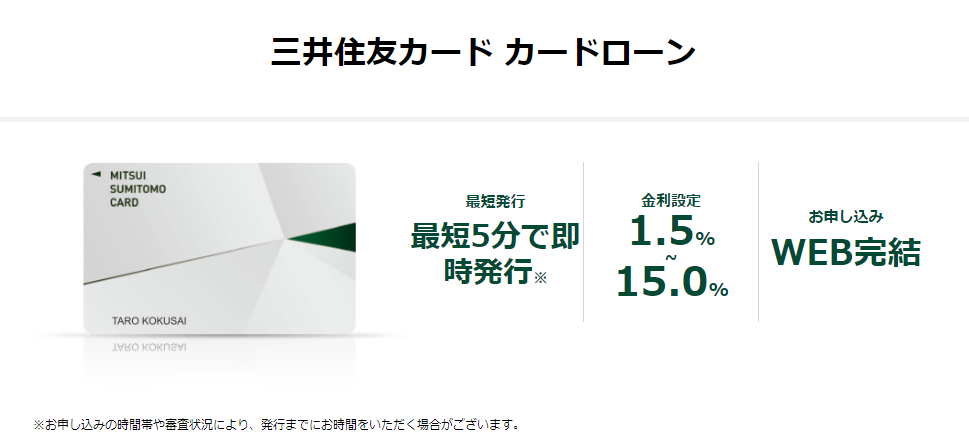 三井住友カードのカードローン