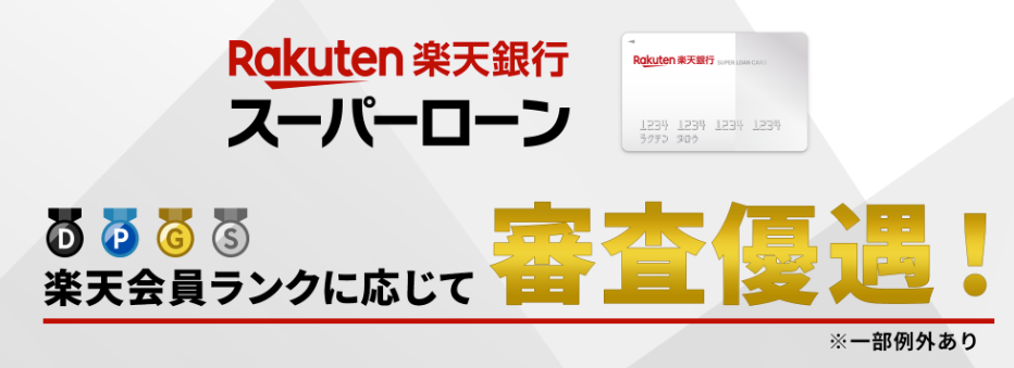 楽天銀行スーパーローンのキャプチャ画像